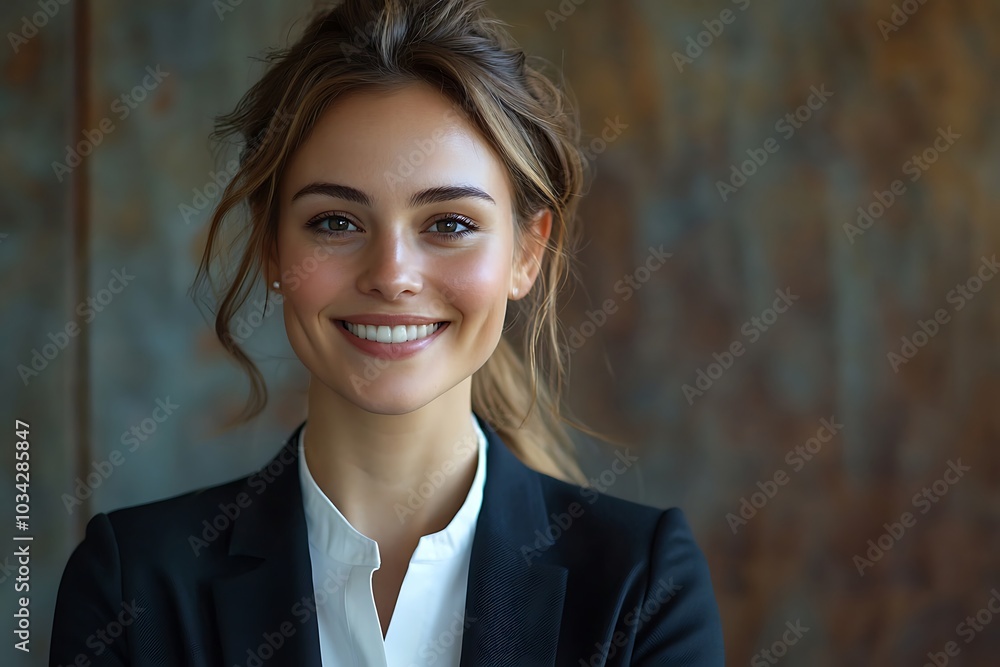 Confident Businesswoman in Formal Attire with a Bright Smile Confident Businesswoman in Formal Attire with a Bright Smile