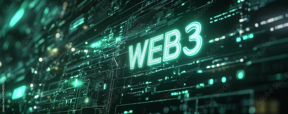 Web 3.0 neon sign digital background. Web 3.0 neon sign digital background.