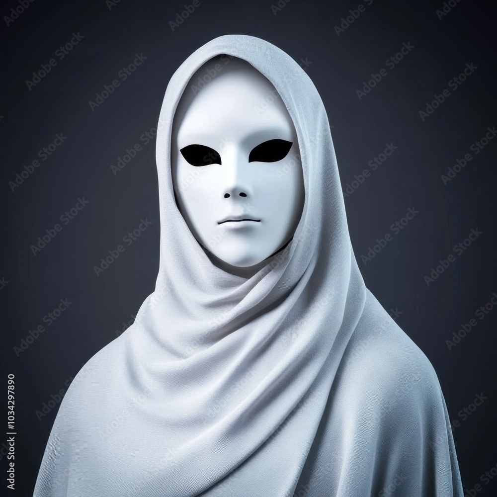 Shrouded Entity A Faceless Sinister Figure Emanating Dark and Chilling Presence Shrouded Entity A Faceless Sinister Figure Emanating Dark and Chilling Presence