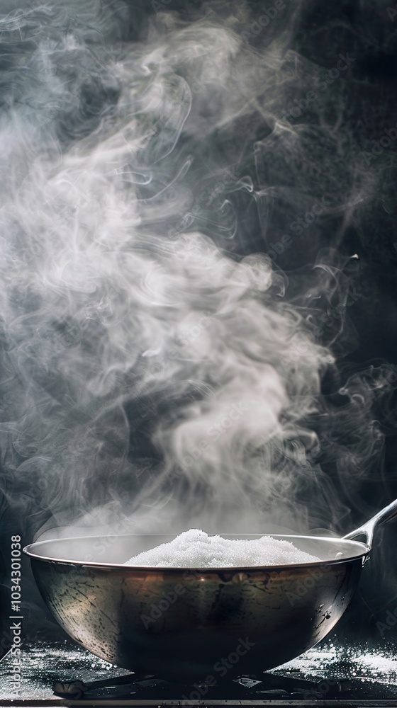 Steam Rising from a Pot of Boiling Water Steam Rising from a Pot of Boiling Water