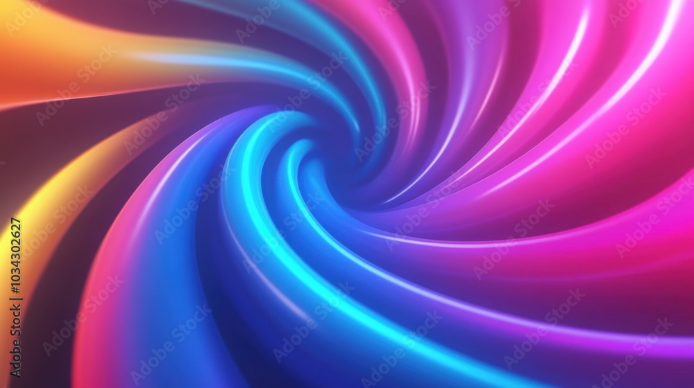 Fototapeta premium Vibrant swirling colors create a mesmerizing abstract pattern, AI