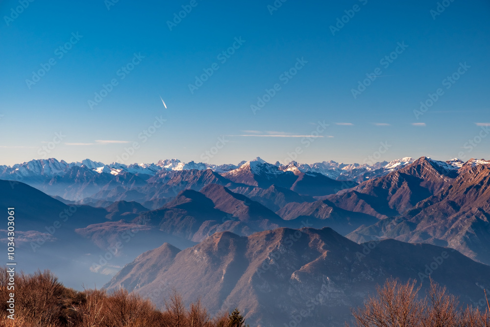 Panorama from the alpine peak