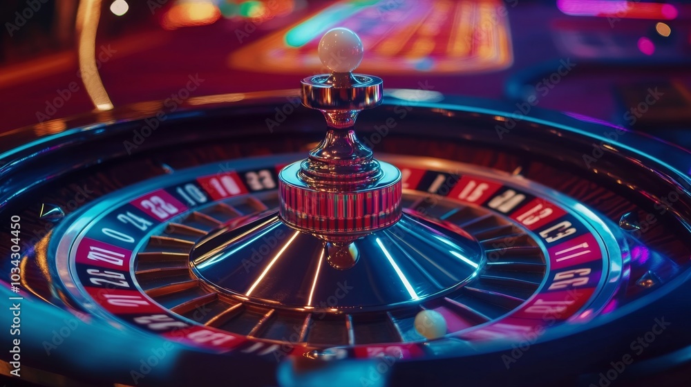 Artistic composition of a roulette ball about to settle, evoking the tension and speculation in casino gaming. Artistic composition of a roulette ball about to settle, evoking the tension and speculation in casino gaming.