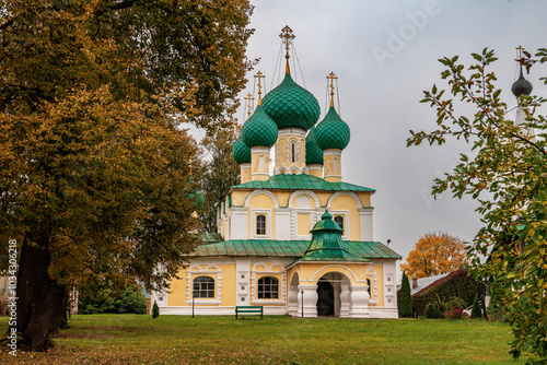 Orthodox Temple of John the Baptist in the ancient city of Uglich, Russia. Alekseevsky Convent. photo