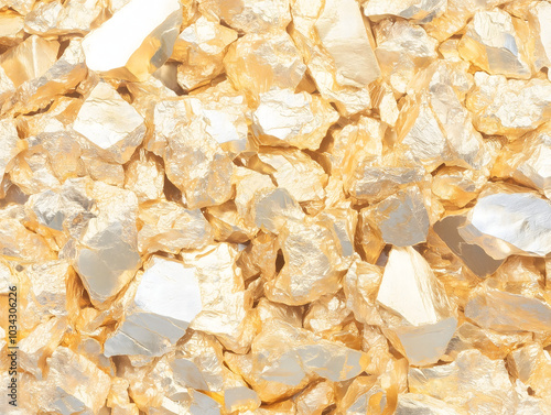 Gold Nugget Texture Shiny Metallic Background Luxury Gold Surface