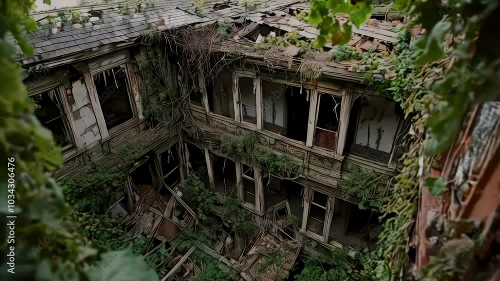 Abandoned Building Overgrown With Nature Abandoned Building Overgrown With Nature
