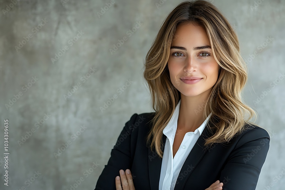 Professional Female Executive Portrait with Confident Smile Professional Female Executive Portrait with Confident Smile