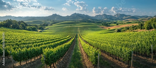 Wallpaper Mural Vineyard Landscape Torontodigital.ca