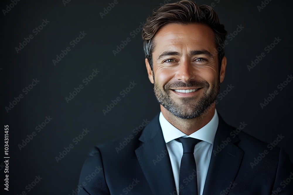 Professional Man in Suit with a Confident Smile and Sharp Eyes. Professional Man in Suit with a Confident Smile and Sharp Eyes.