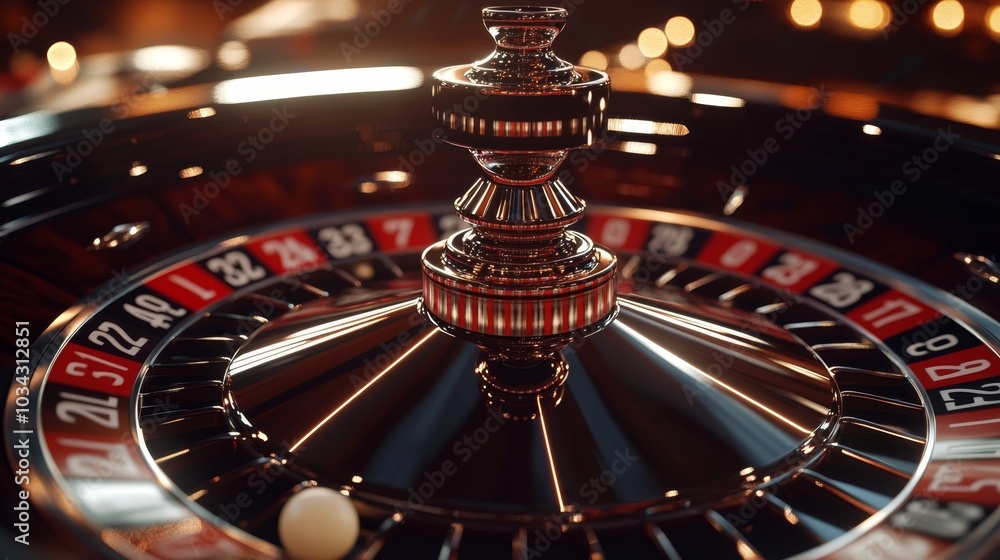 Close-up of a roulette ball on black, symbolizing the outcome of a calculated bet in a casino game. Close-up of a roulette ball on black, symbolizing the outcome of a calculated bet in a casino game.