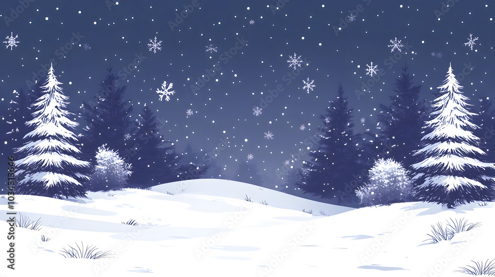 White Snowflakes Falling on a Dark Blue Background: A Stunning Visual of Winter's Beauty, Capturing the Essence of the Season with a Serene Atmosphere and a Touch of Magic, Perfect for Holiday and Sea White Snowflakes Falling on a Dark Blue Background: A Stunning Visual of Winter's Beauty, Capturing the Essence of the Season with a Serene Atmosphere and a Touch of Magic, Perfect for Holiday and Sea
