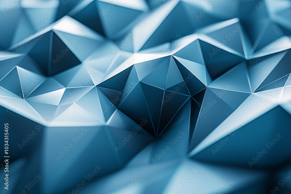 Blue abstract geometric patterns add depth and texture Blue abstract geometric patterns add depth and texture