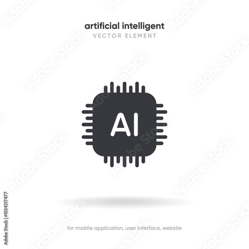 Generate AI button symbol. Artificial intelligence sign button. Machine learning generator and generate text and image press button prompt. Magic stars symbol. Chat brain assistant