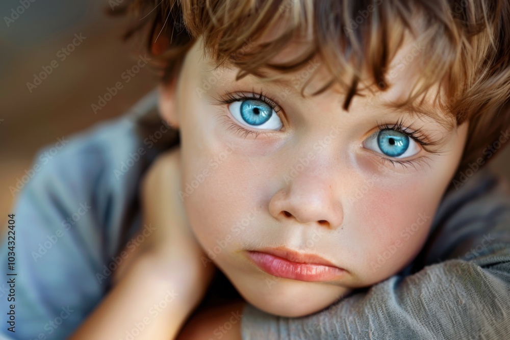Autistic Child Engaged in Therapy Session Autistic Child Engaged in Therapy Session