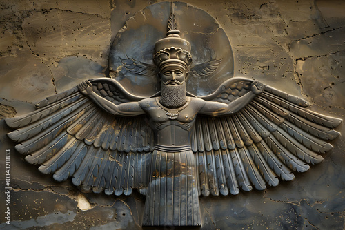 Faravahar: The Timeless Zoroastrian Symbol of Good Thoughts, Good Words, and Good Deeds photo