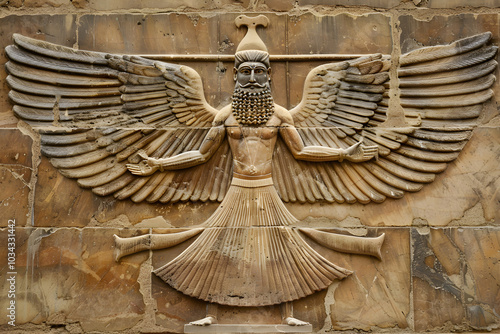 Faravahar: The Timeless Zoroastrian Symbol of Good Thoughts, Good Words, and Good Deeds photo