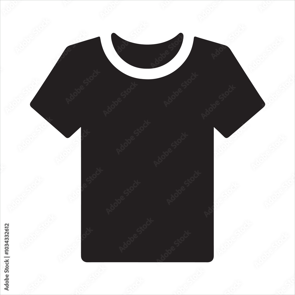 T-shirt silhouette on white background
T-shirt silhouette on white background