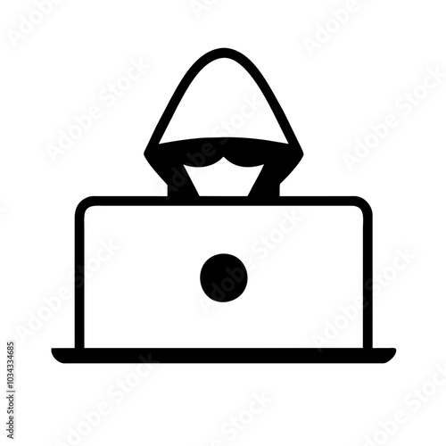 A Hacker Icon Representing Cybersecurity