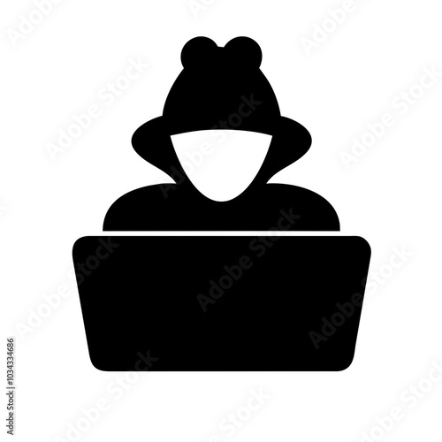A Hacker Icon Representing Cybersecurity