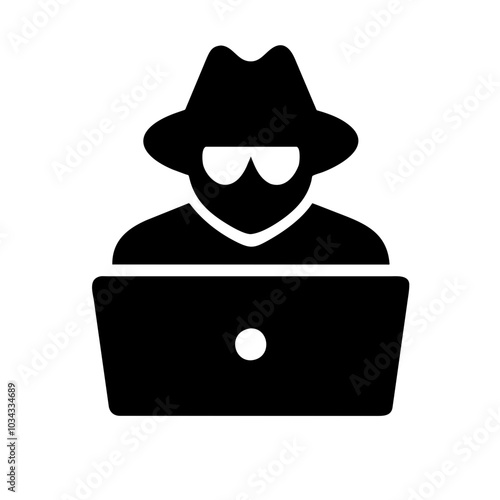 A Hacker Icon Representing Cybersecurity