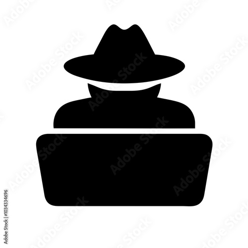 A Hacker Icon Representing Cybersecurity