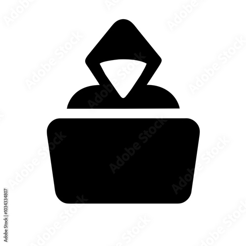 A Hacker Icon Representing Cybersecurity