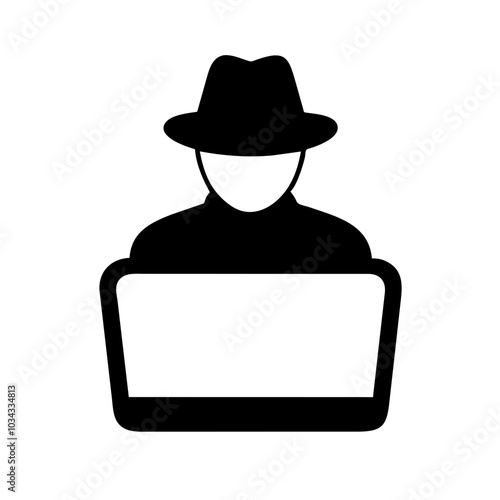 A Hacker Icon Representing Cybersecurity