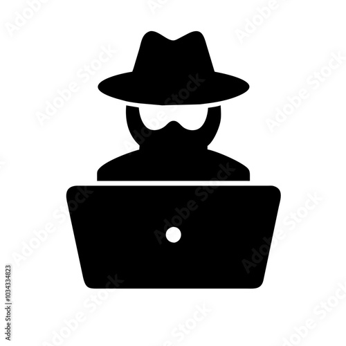 A Hacker Icon Representing Cybersecurity