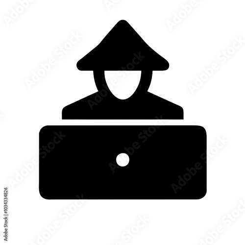 A Hacker Icon Representing Cybersecurity