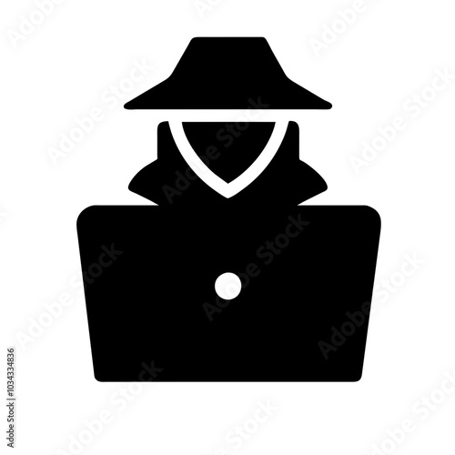 A Hacker Icon Representing Cybersecurity