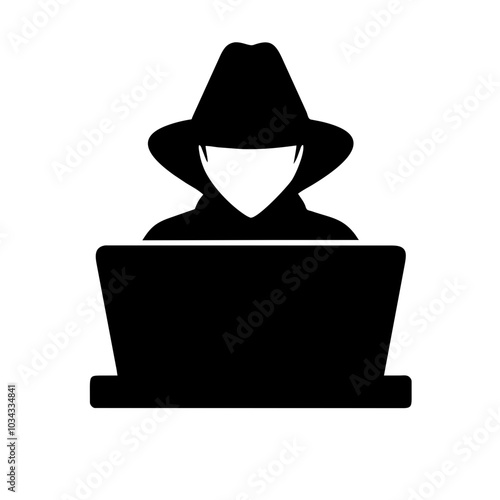 A Hacker Icon Representing Cybersecurity