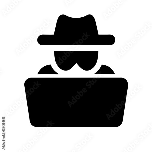 A Hacker Icon Representing Cybersecurity
