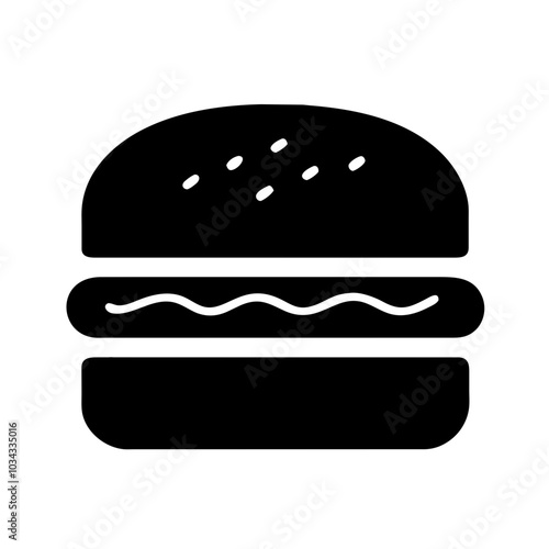 A Classic Hamburger Icon for Food Representation