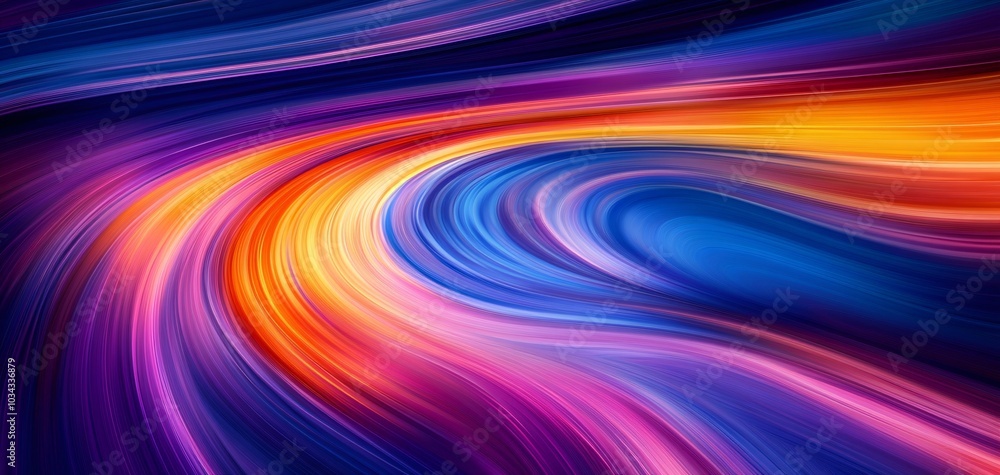 Vibrant abstract wave pattern with dynamic colors blending in shades of blue, orange, and purple, creating a visually stunning artistic background. Vibrant abstract wave pattern with dynamic colors blending in shades of blue, orange, and purple, creating a visually stunning artistic background.