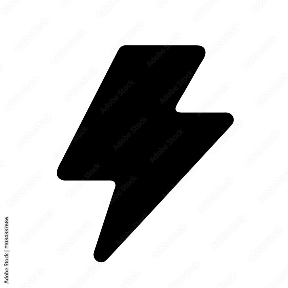 A Lightning Bolt Icon for Energy and Power A Lightning Bolt Icon for Energy and Power