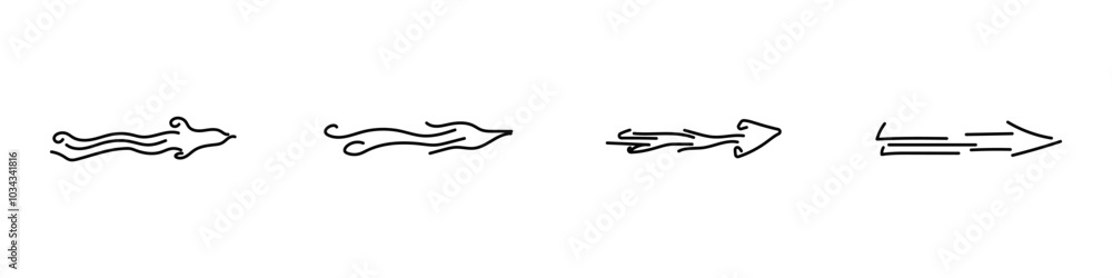Set of black vector arrows. Collection of linear arrows. Contours of different arrows. Arrow icon pointing to the right. Flat thin arrows. Black direction signs vector. Direction logo. Set of black vector arrows. Collection of linear arrows. Contours of different arrows. Arrow icon pointing to the right. Flat thin arrows. Black direction signs vector. Direction logo.