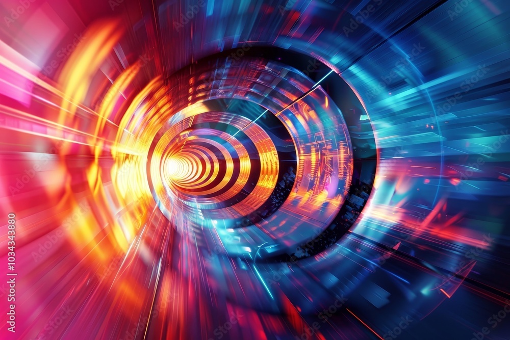 A vivid tunnel filled with swirling light patterns creates a sense of motion, inviting viewers to experience a burst of energy and excitement. A vivid tunnel filled with swirling light patterns creates a sense of motion, inviting viewers to experience a burst of energy and excitement.