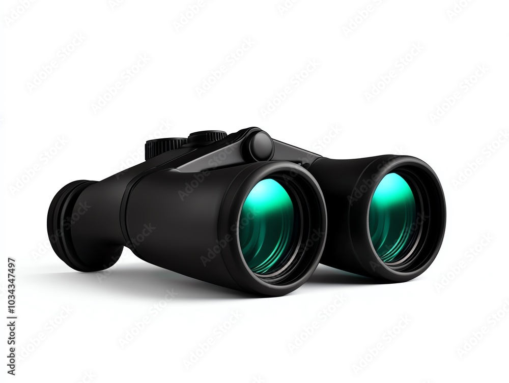 Binoculars, white isolate background Binoculars, white isolate background