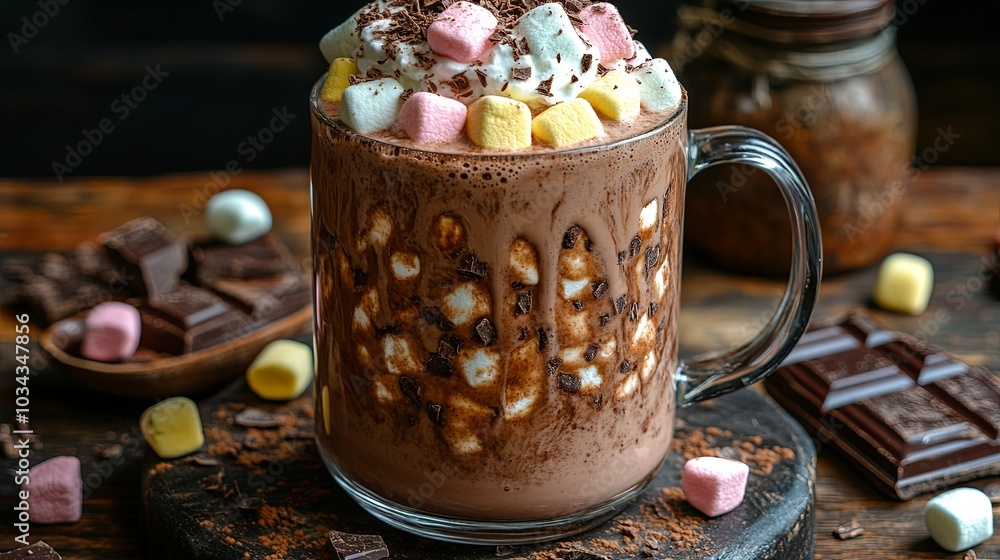 Hot Chocolate with Marshmallows and Chocolate Treats Hot Chocolate with Marshmallows and Chocolate Treats