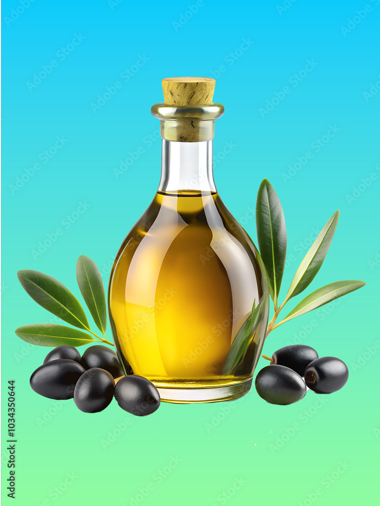 bottle of olive oil with olives bottle of olive oil with olives