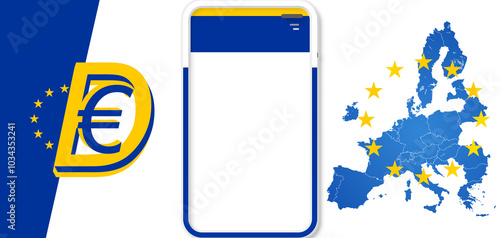 symbol of the Digital Euro ...