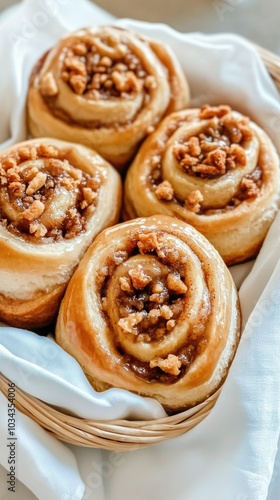 Warm cinnamon rolls sit invitingly in a dish, drizzled with creamy icing, creating a delicious breakfast treat perfect for sharing with friends and family