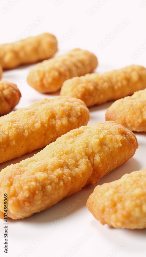Chicken Fingers from Raising Canes photographed against a white backdrop generative Chicken Fingers from Raising Canes photographed against a white backdrop generative