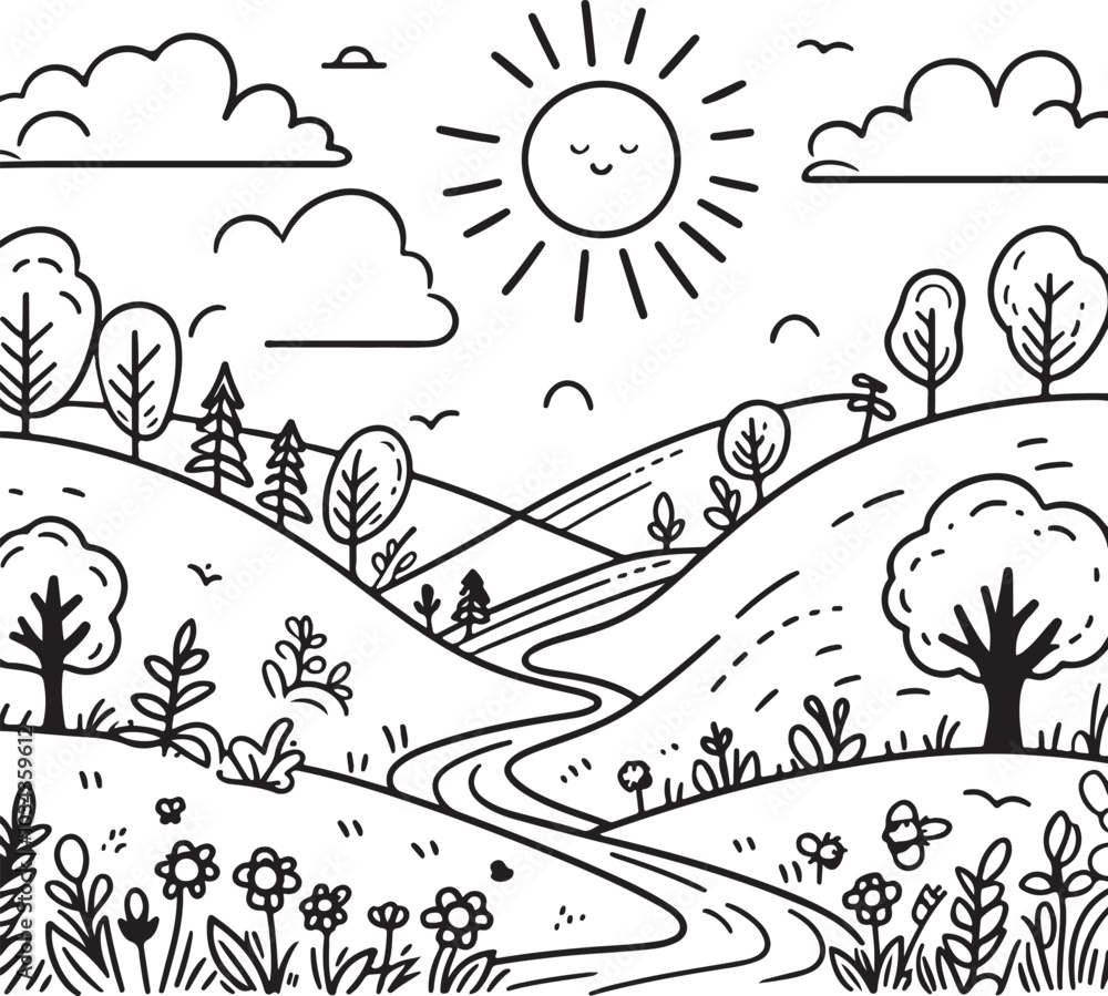 Obraz premium natural illustration vector