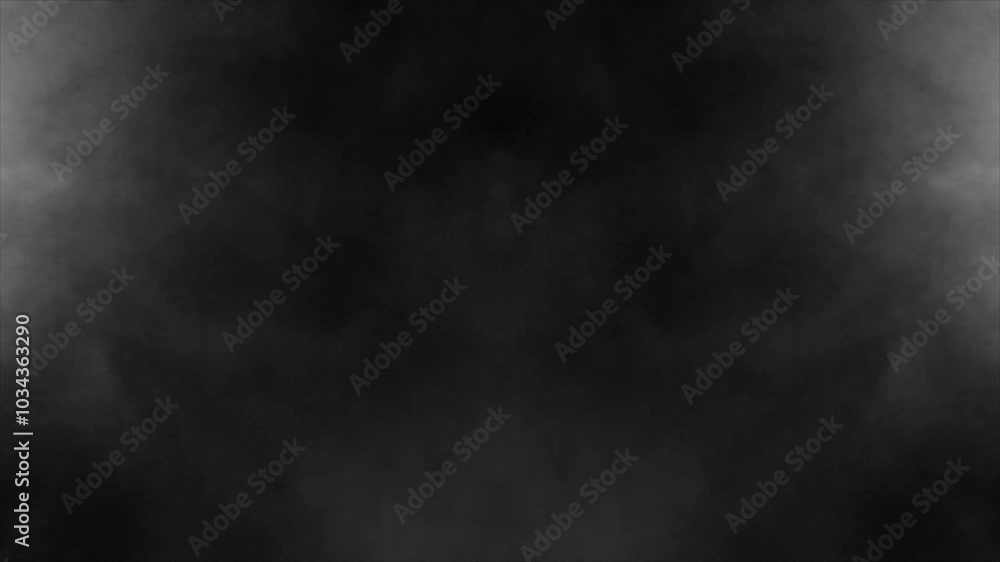 Dark smoky background with light fading into the distance.