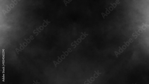 Dark smoky background with light fading into the distance.