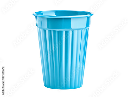 Wallpaper Mural Blue plastic cup, white isolate background Torontodigital.ca