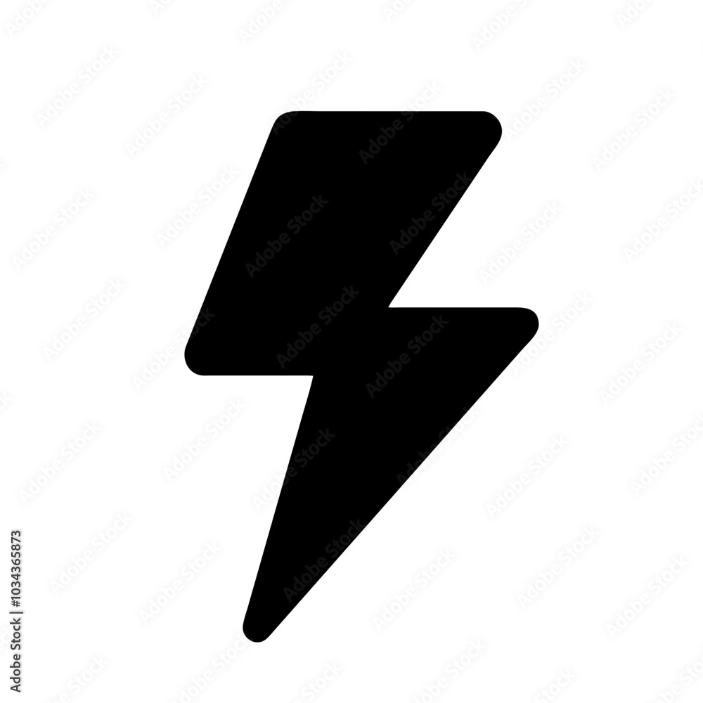 A Lightning Bolt Icon for Energy and Power A Lightning Bolt Icon for Energy and Power