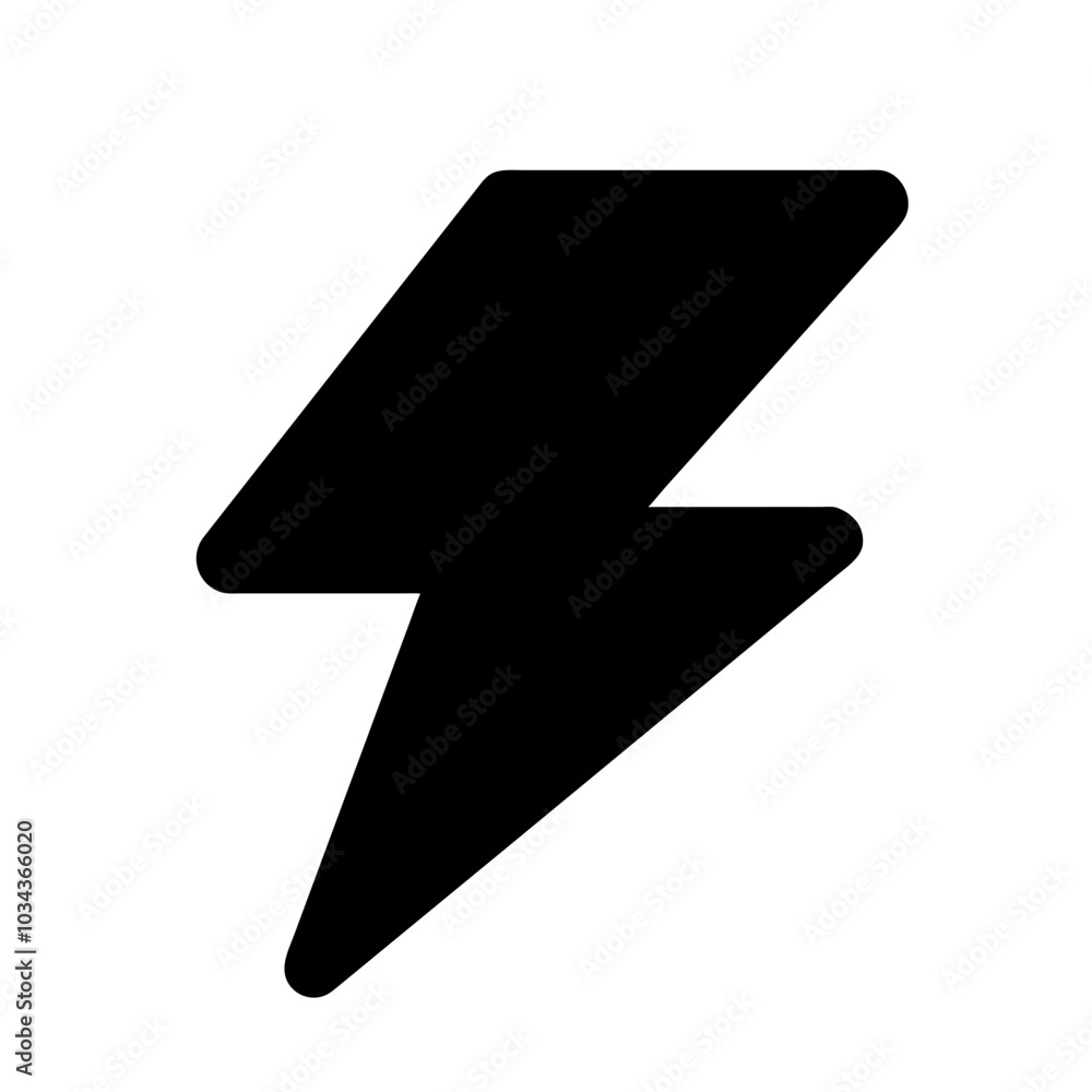 A Lightning Bolt Icon for Energy and Power A Lightning Bolt Icon for Energy and Power