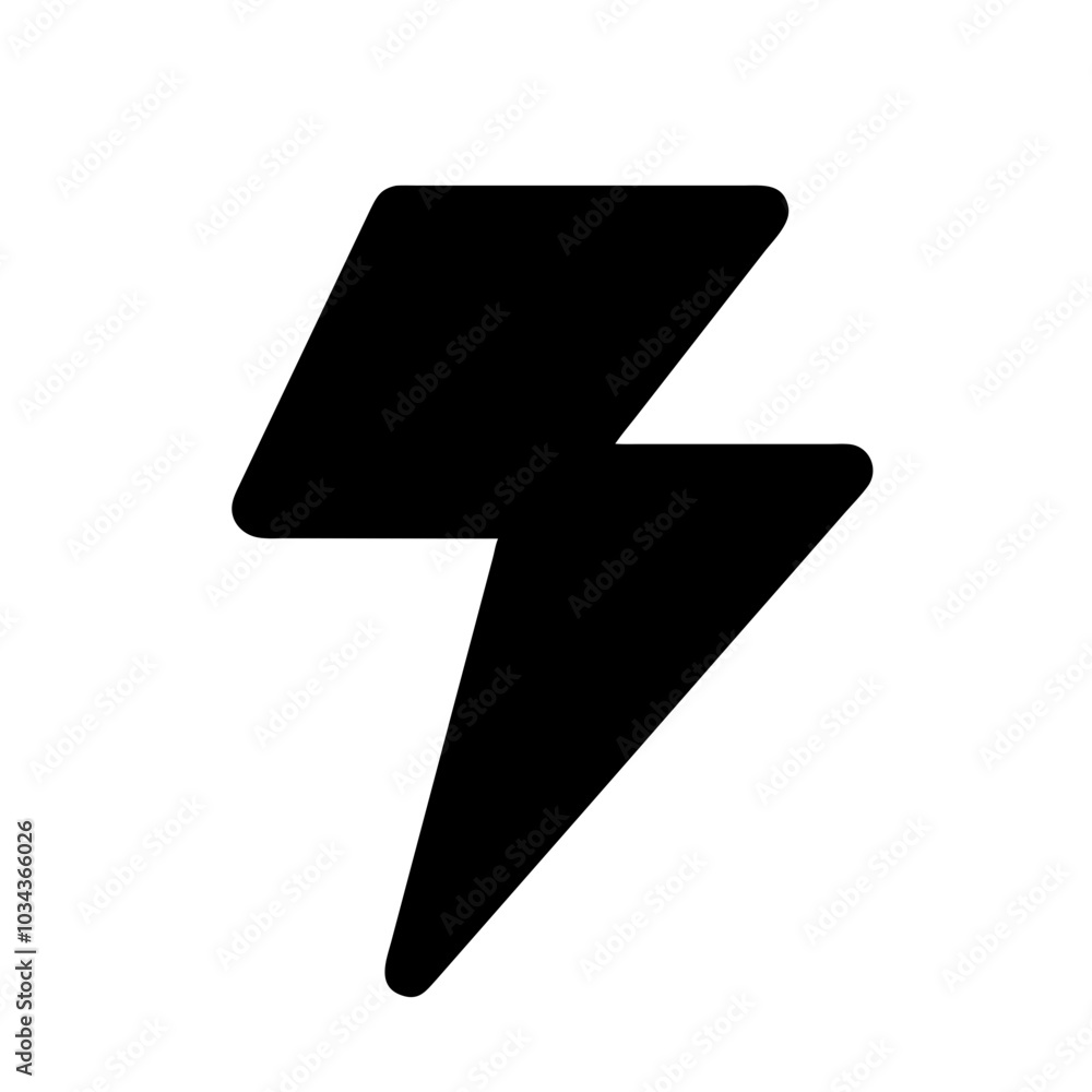 A Lightning Bolt Icon for Energy and Power A Lightning Bolt Icon for Energy and Power